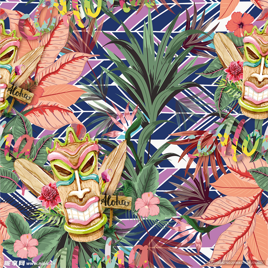 数码印花 服装印花 花型图案