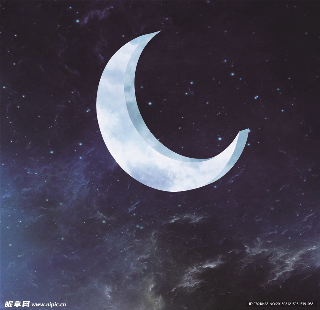 立体月亮素材