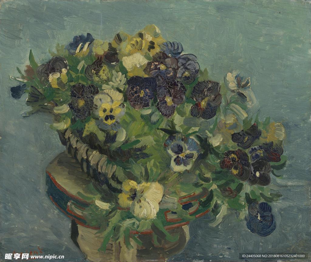 装饰画 手绘花卉 文化艺术绘画