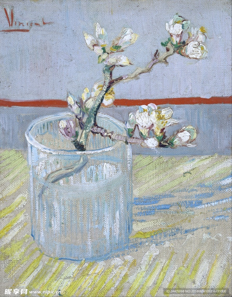 装饰画 手绘花卉 文化艺术绘画