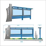 宣传栏矢量图+三维效果图
