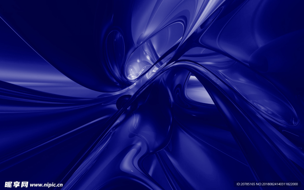 蓝色流线
