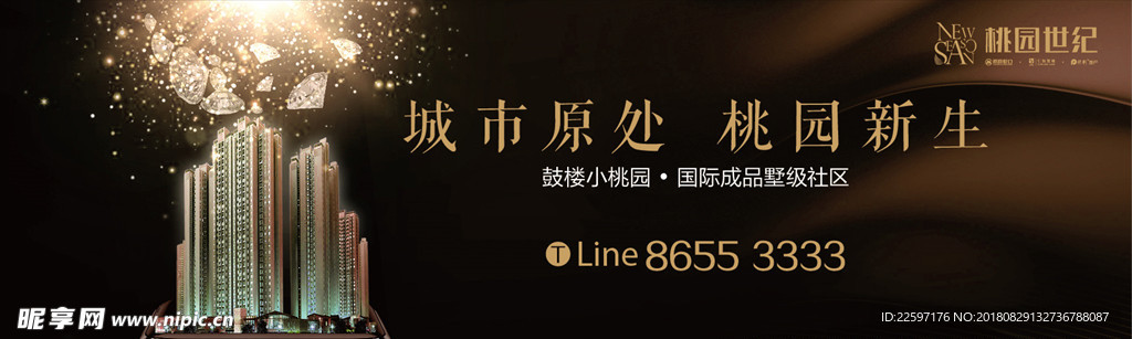 地产 提案 海报 房产 黑金