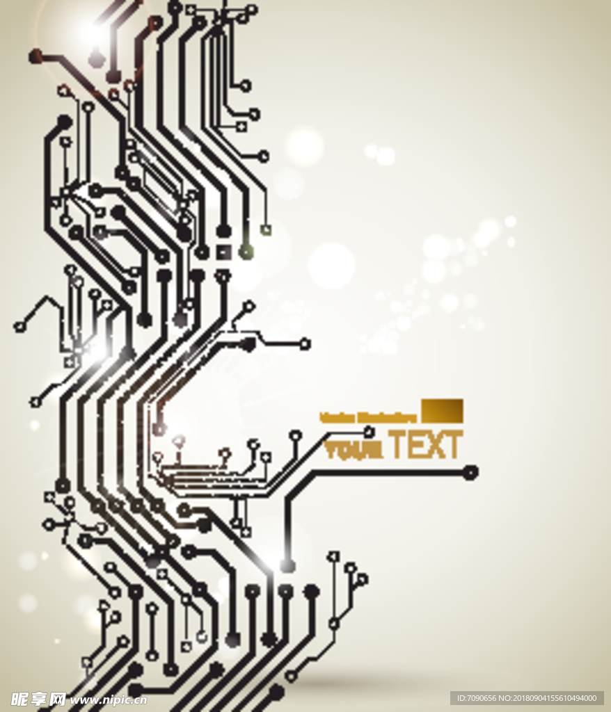 科技感电路板