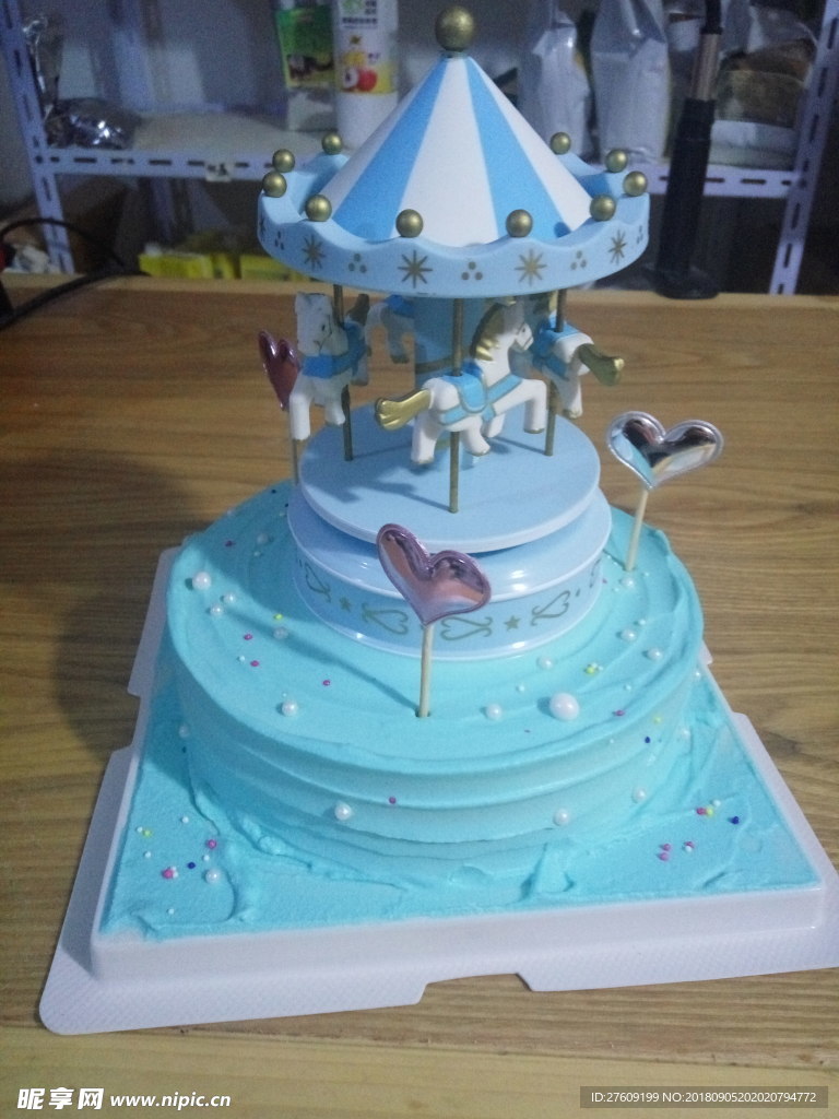 旋转木马儿童蛋糕