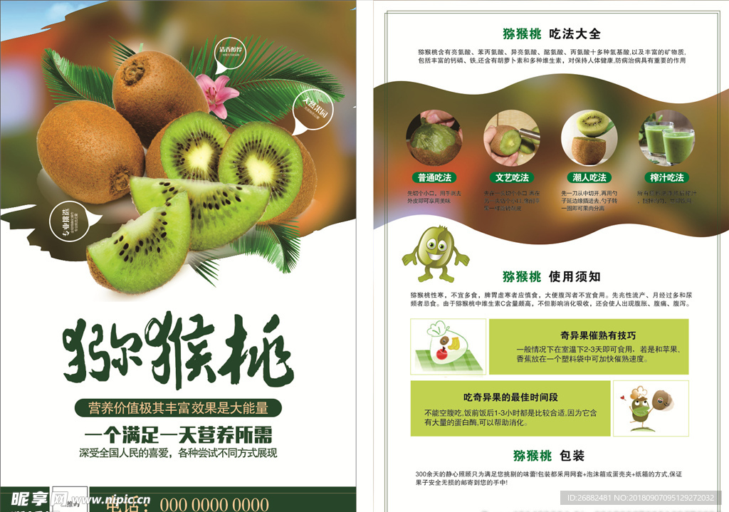猕猴桃宣传彩页