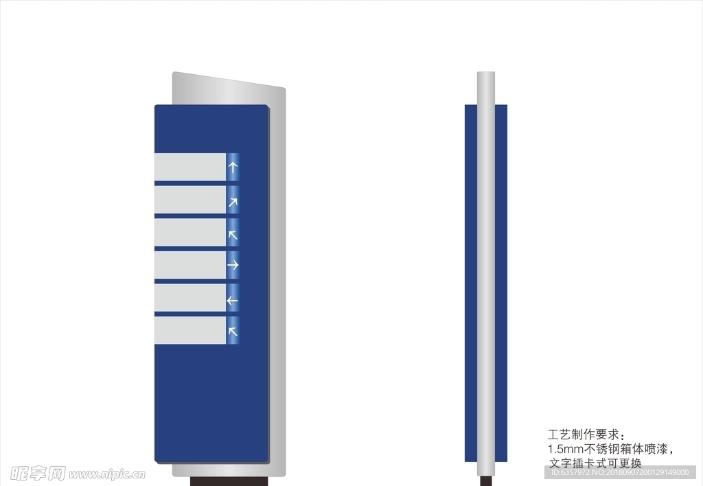 导向牌 导示牌 室外指示牌