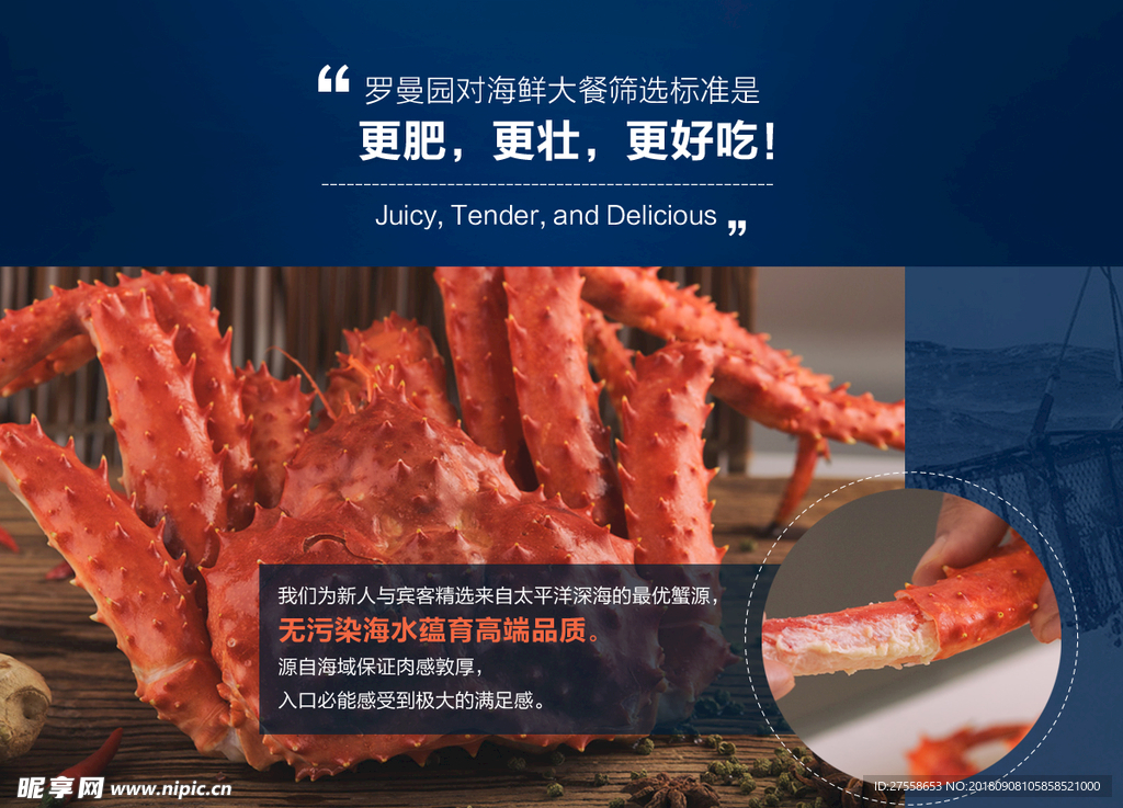 美食专题设计  螃蟹
