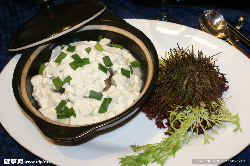 海胆豆腐煲