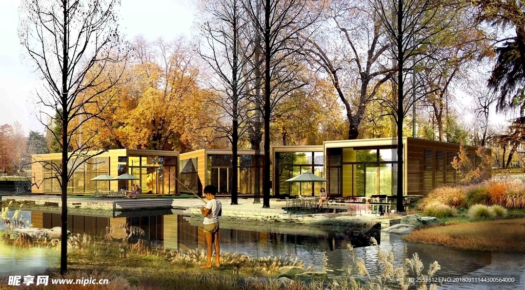 景观建筑效果图