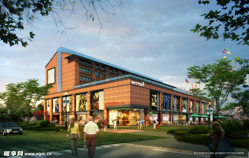 景观建筑效果图