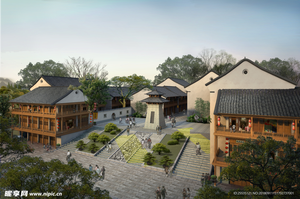 景观建筑效果图