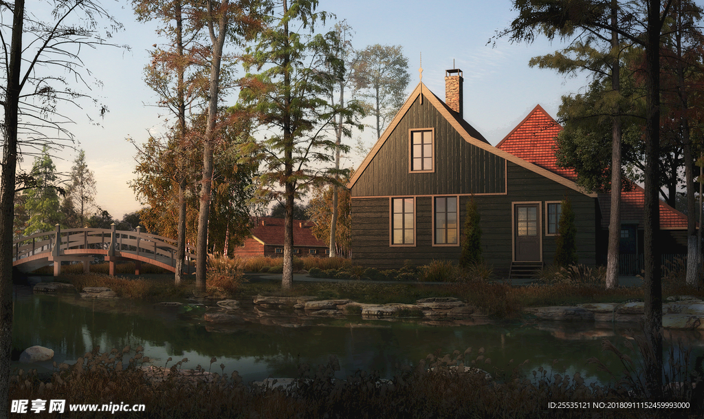 景观建筑效果图