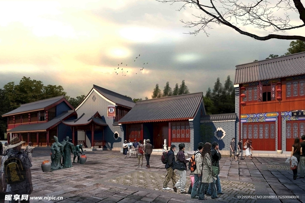 景观建筑效果图