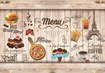 西式快餐主题怀旧背景图