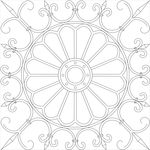 矢量花纹  雕花用