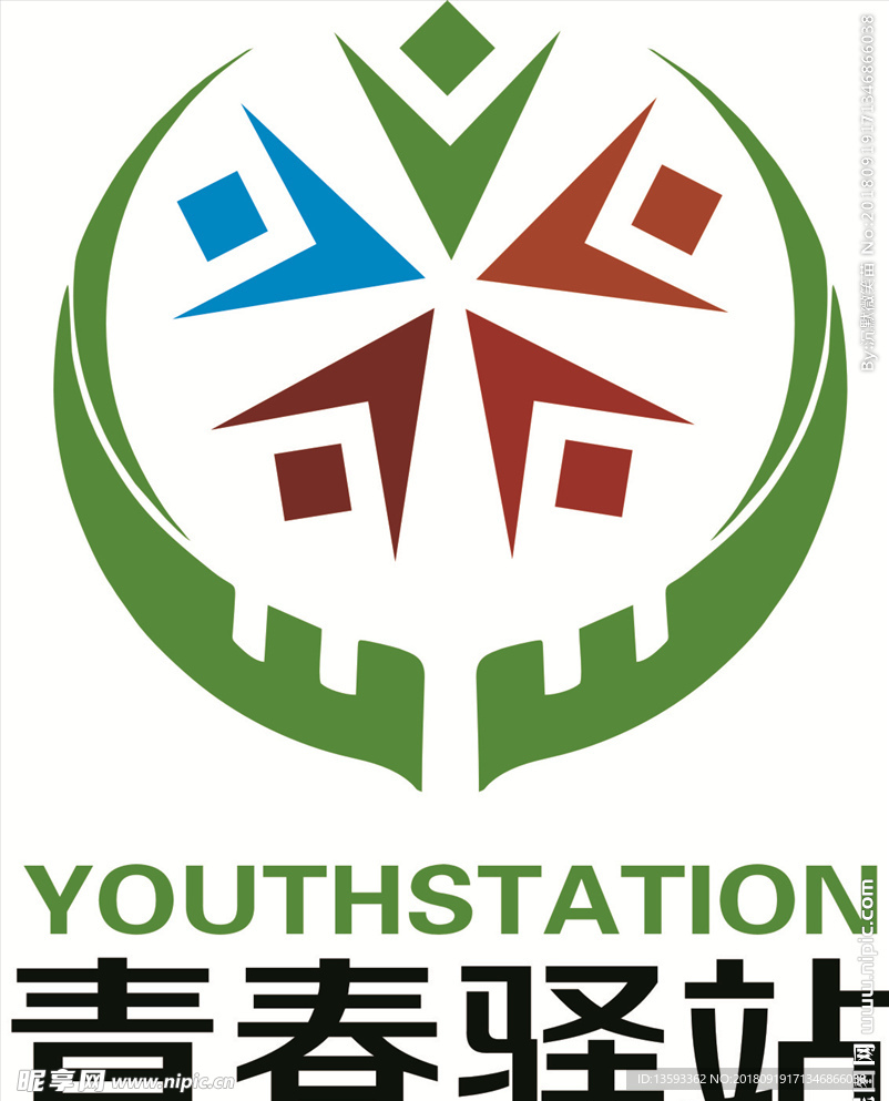 青春驿站  徽标