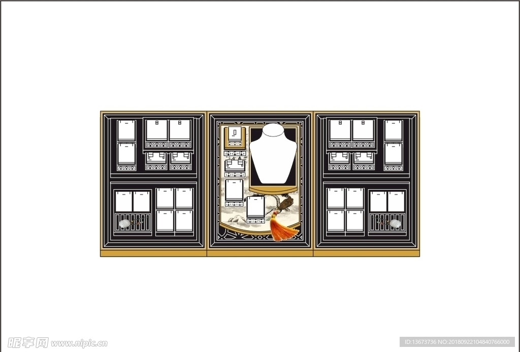 彩金展示 银饰道具 银饰包装