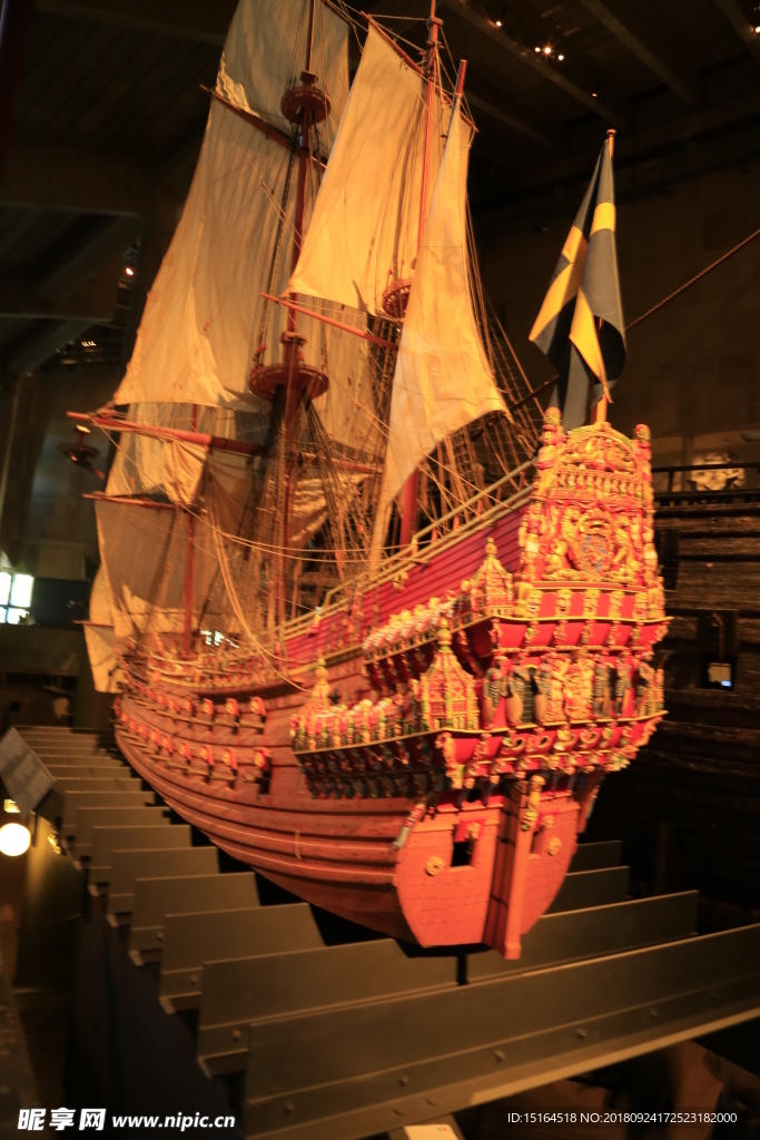 瓦萨沉船博物馆昔日沉船