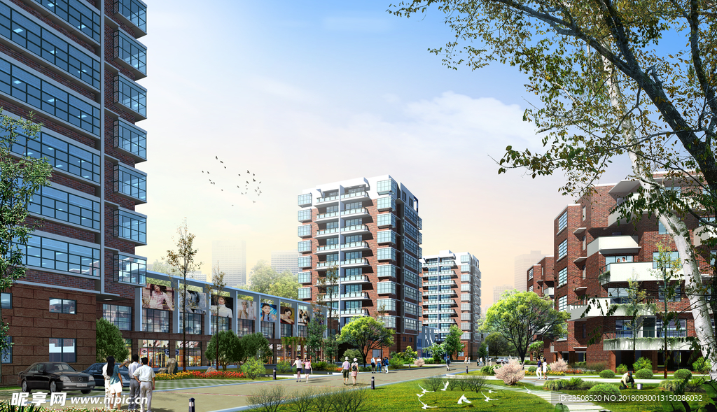 商业街区户外景观