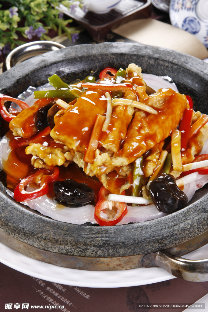 石锅煎小黄花鱼