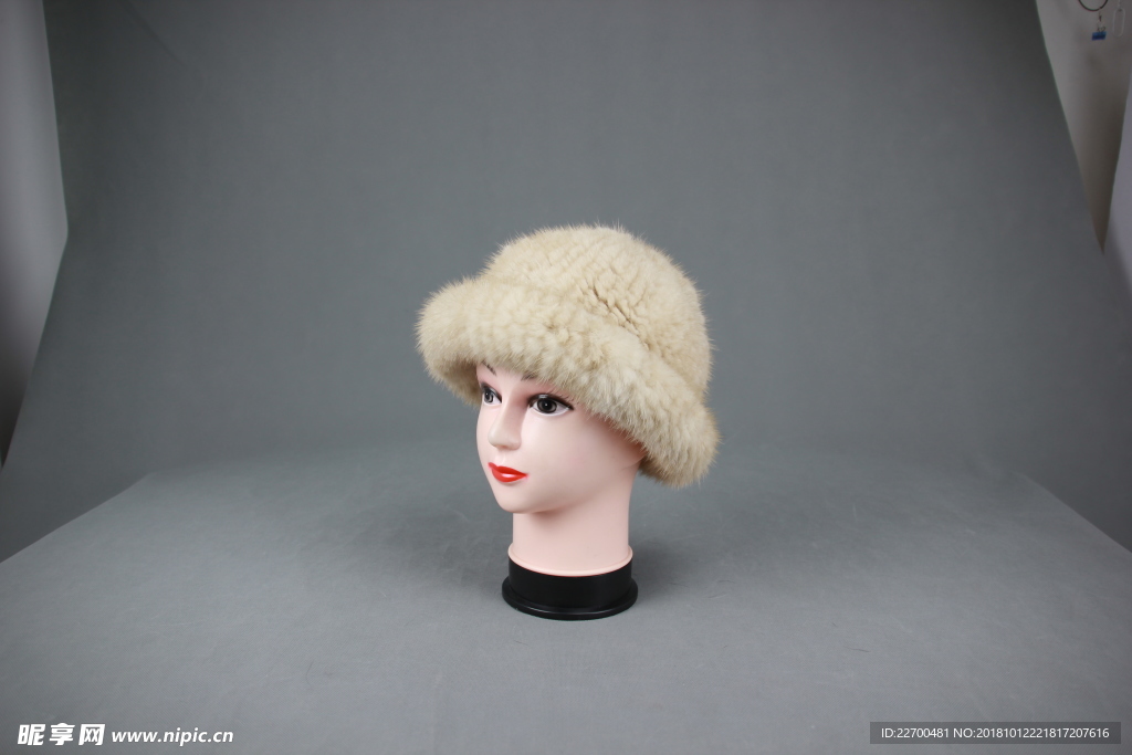 高清 水貂毛帽子