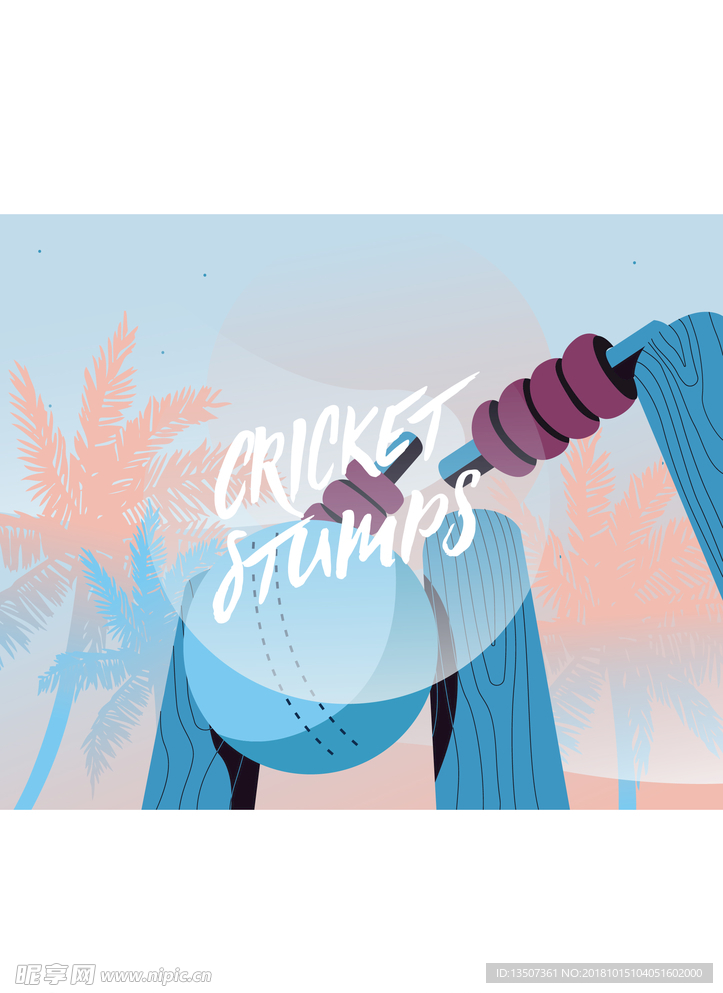 手绘室外的健身器材插画设计模板