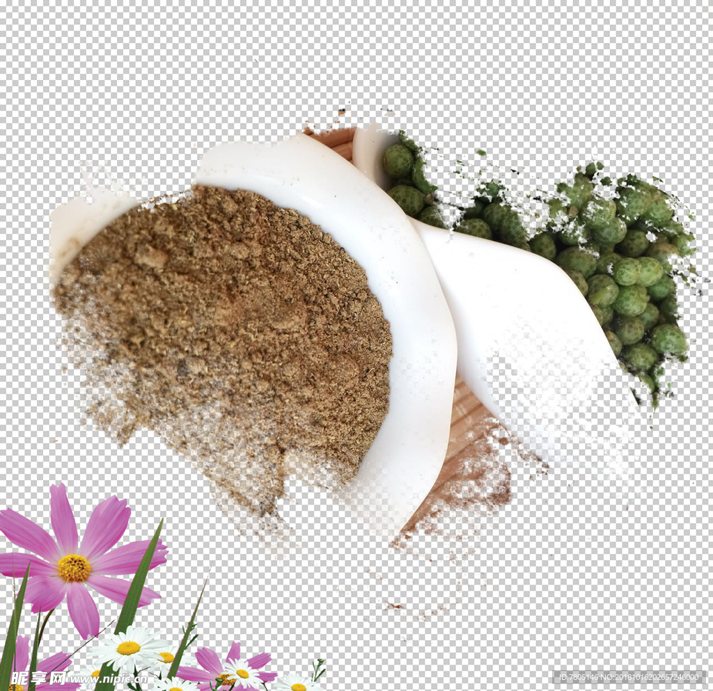 青花椒和花椒粉