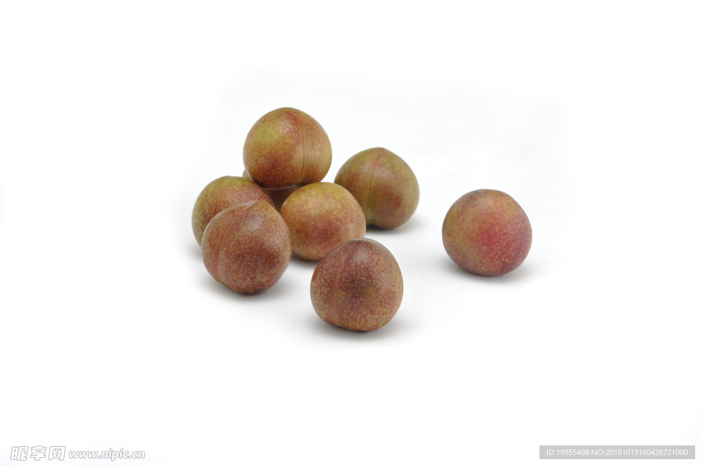 红李子 李子 水果 黄色 圆形