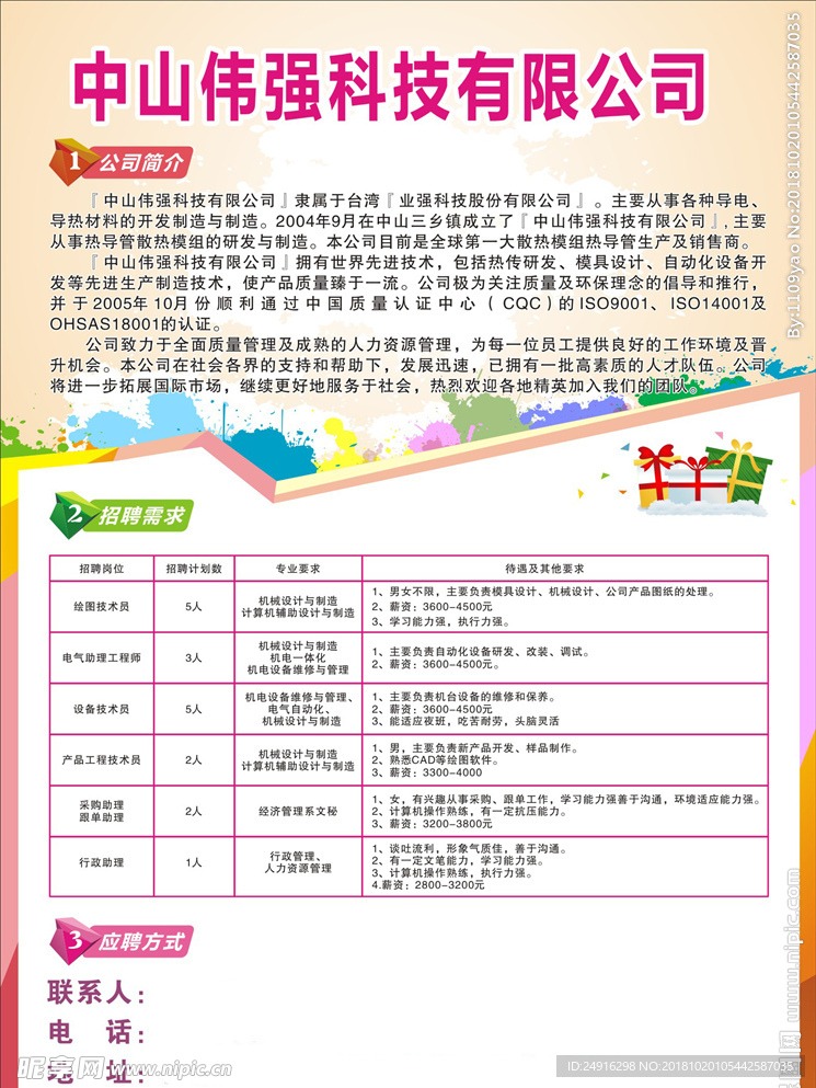 167、中山偉強科技有限公司海