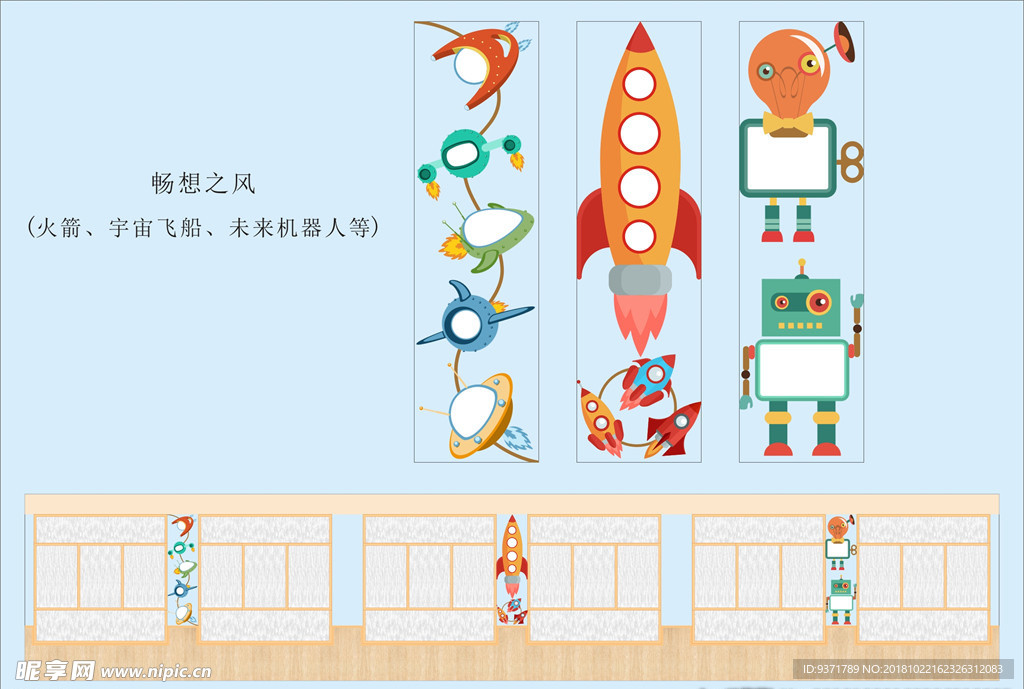 幼儿园畅想文化墙