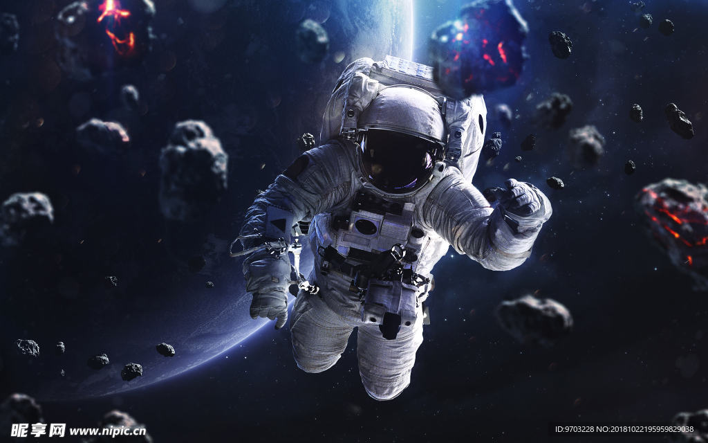 掉入宇宙的宇航员