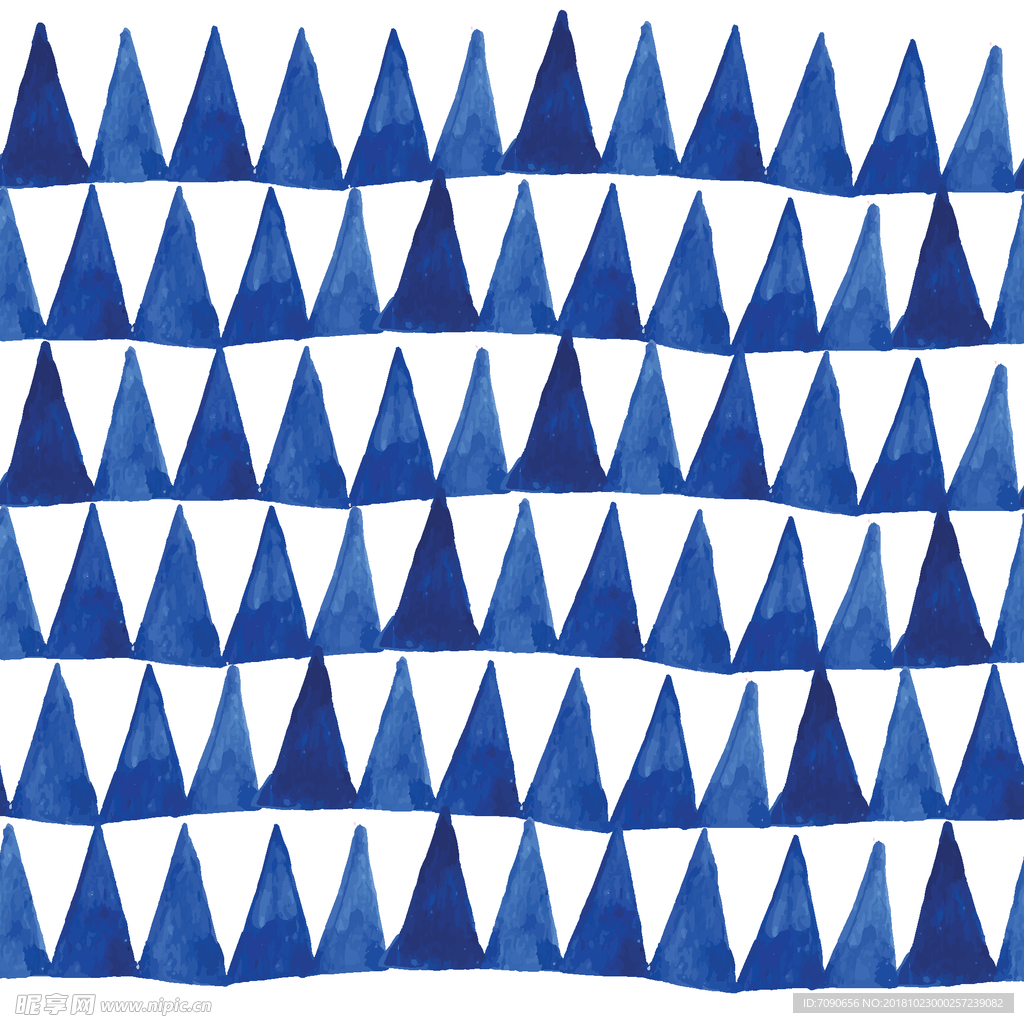 手绘蓝艺术背景1