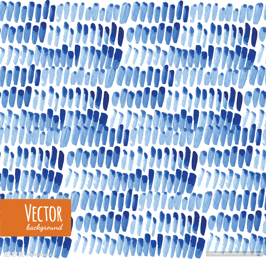 手绘蓝艺术背景4