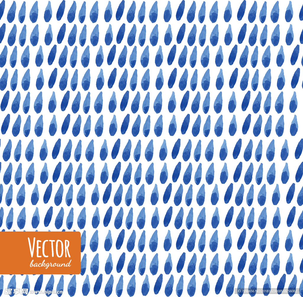 手绘蓝艺术背景5