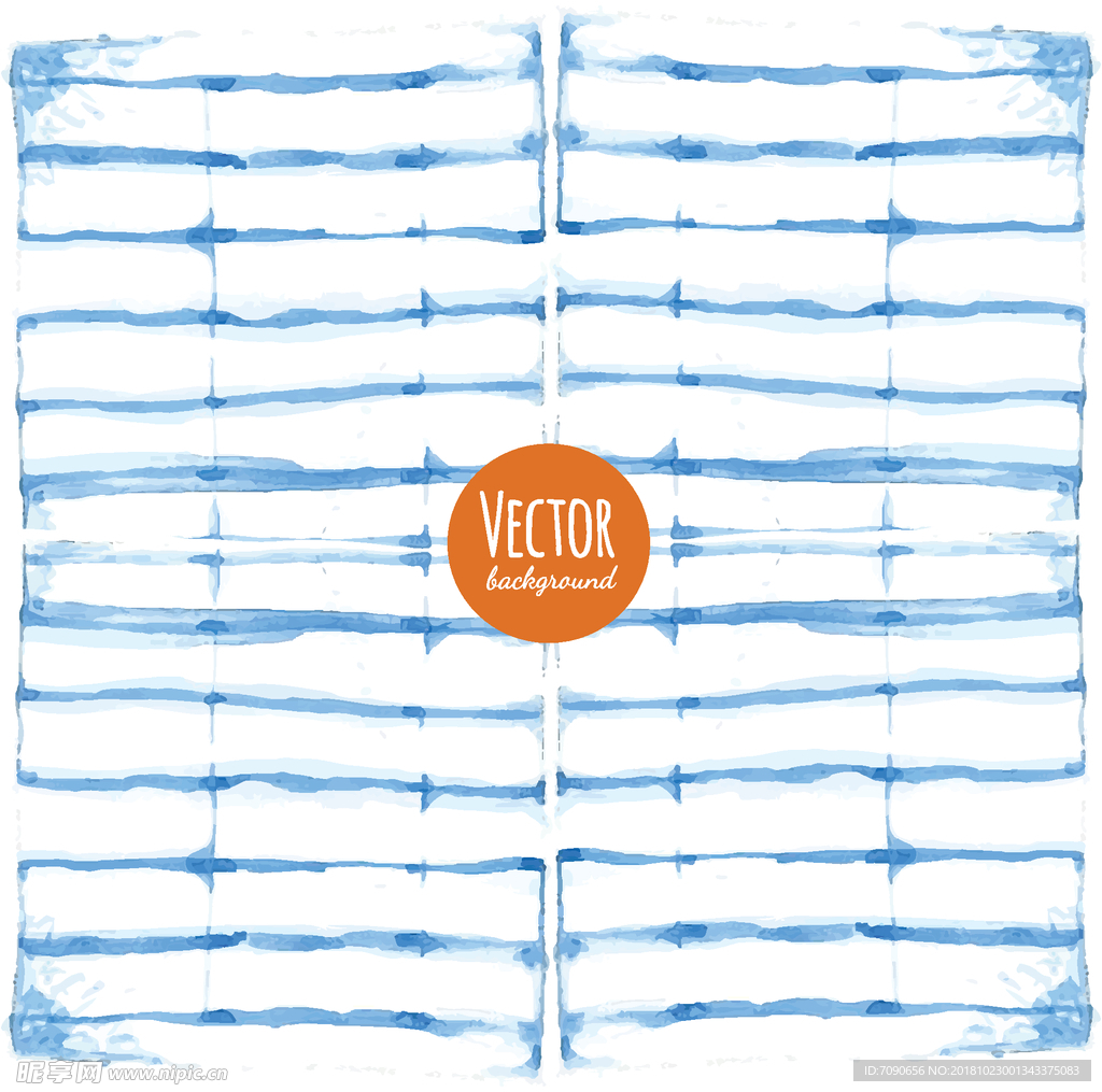 手绘蓝艺术背景11