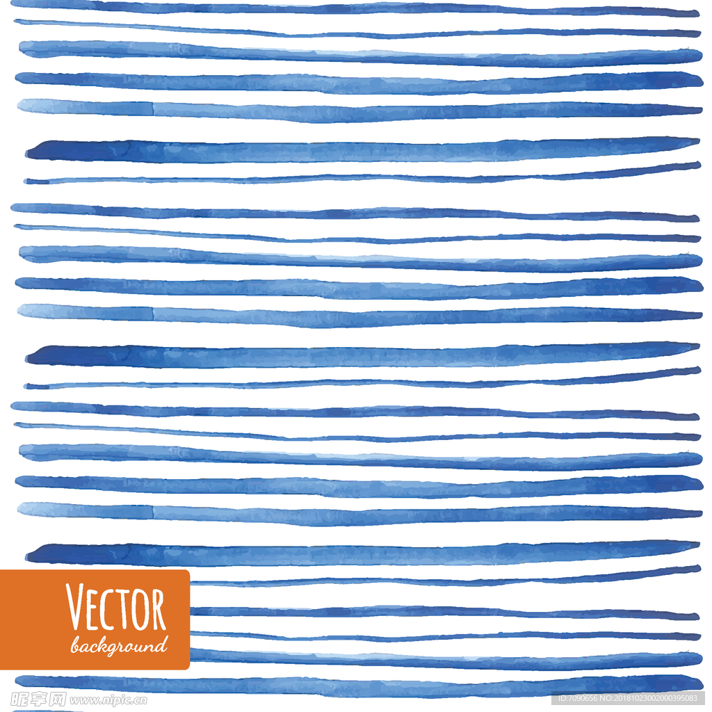 手绘蓝艺术背景19