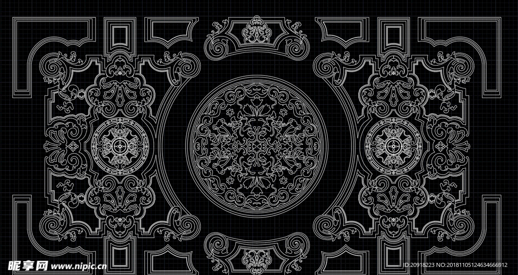 瓷砖水刀拼花设计