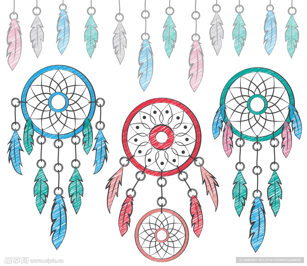 水彩捕梦网 风铃