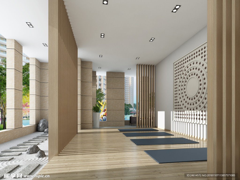 房地产瑜伽房效果图