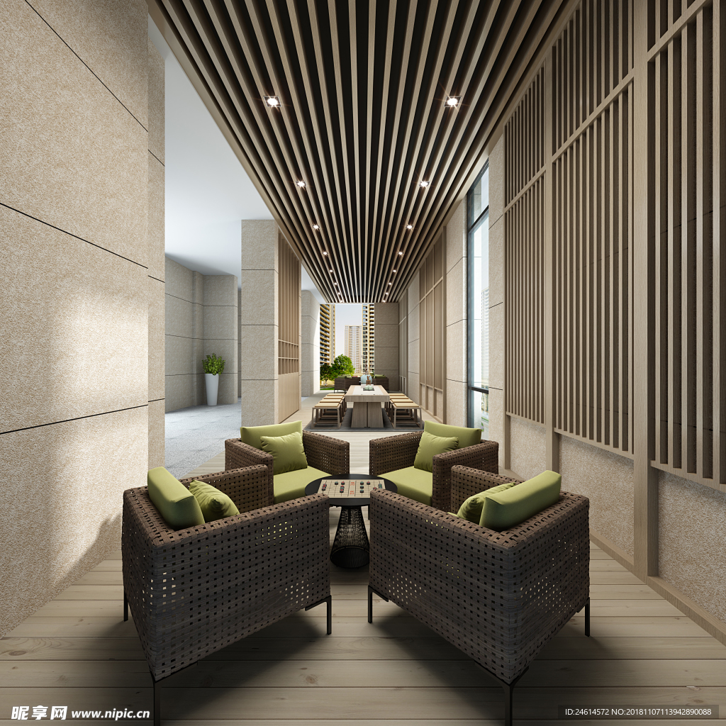 房地产书画室效果图