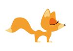 卡通狐狸矢量图