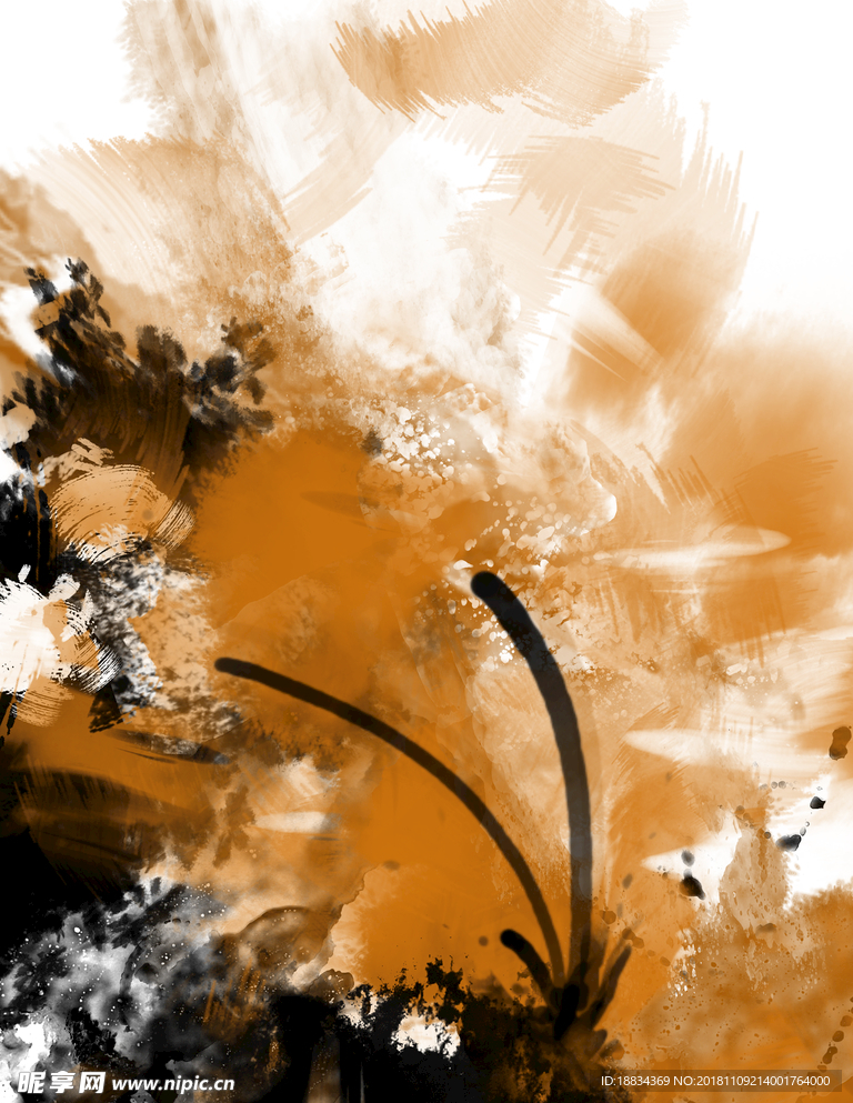 抽象装饰画油画无框画床头画