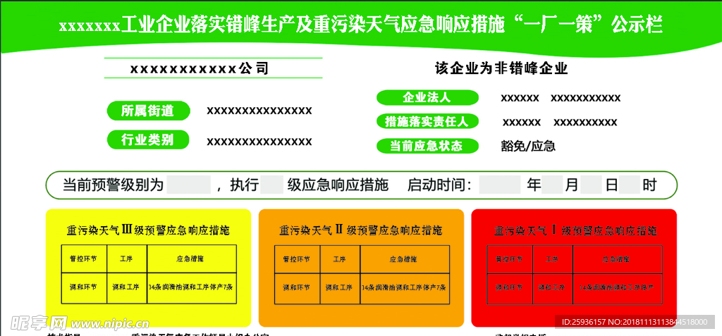 重污染天气应急响应措施