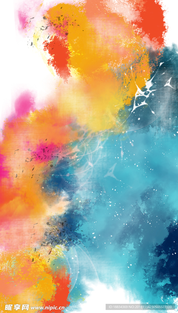 水墨抽象装饰画油画无框画挂画