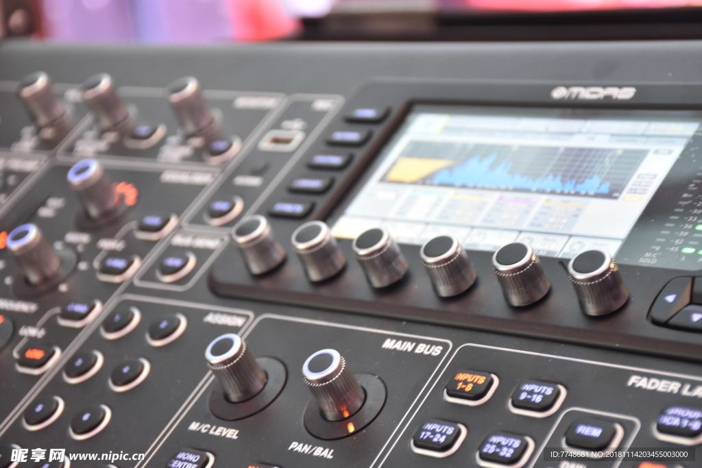 调音台 特写 音乐 舞台 舞台