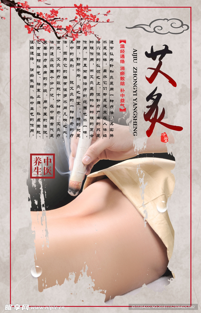 艾炙养生保健 海报