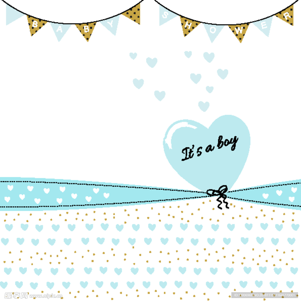 小清新可爱卡通儿童生日贺卡