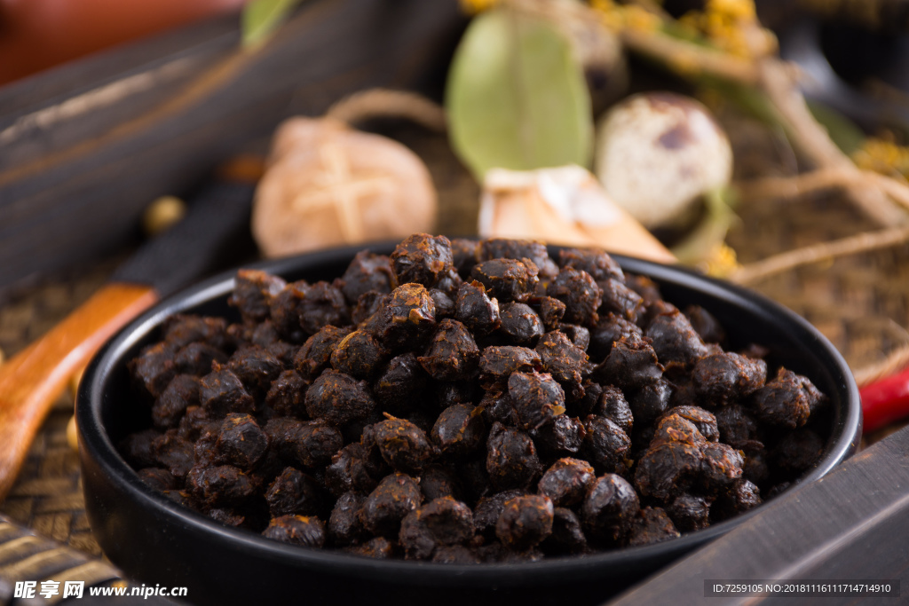 传统美味的豆豉