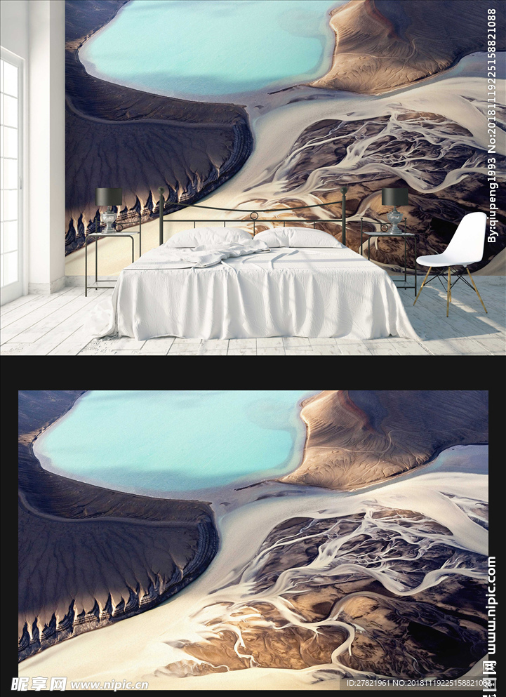 欧式现代艺术抽象背景墙